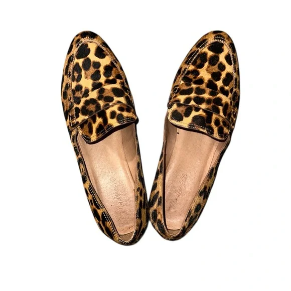 Madewell The Alex Loafer in Leopard Calf Hair size 10 - Picture 2 of 3